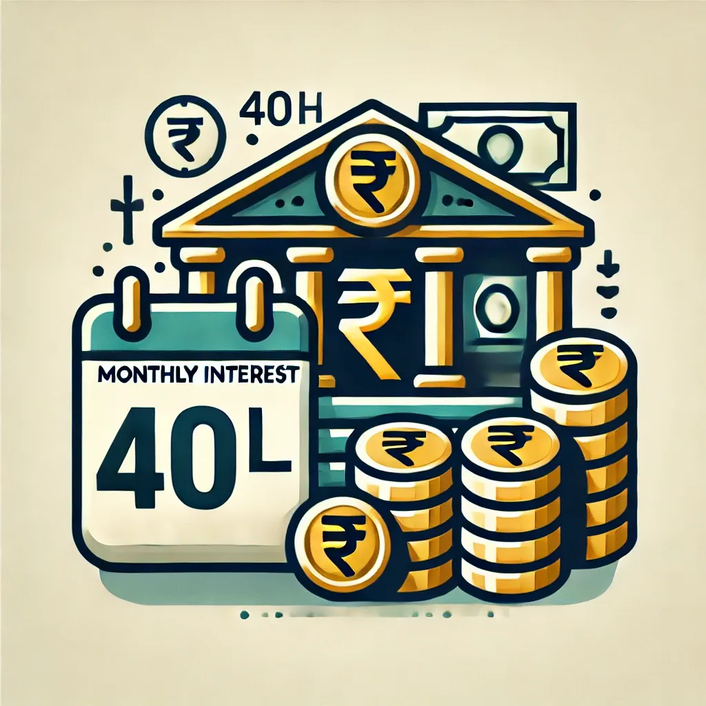 40 Lakh Fixed Deposit Interest Per Month icon